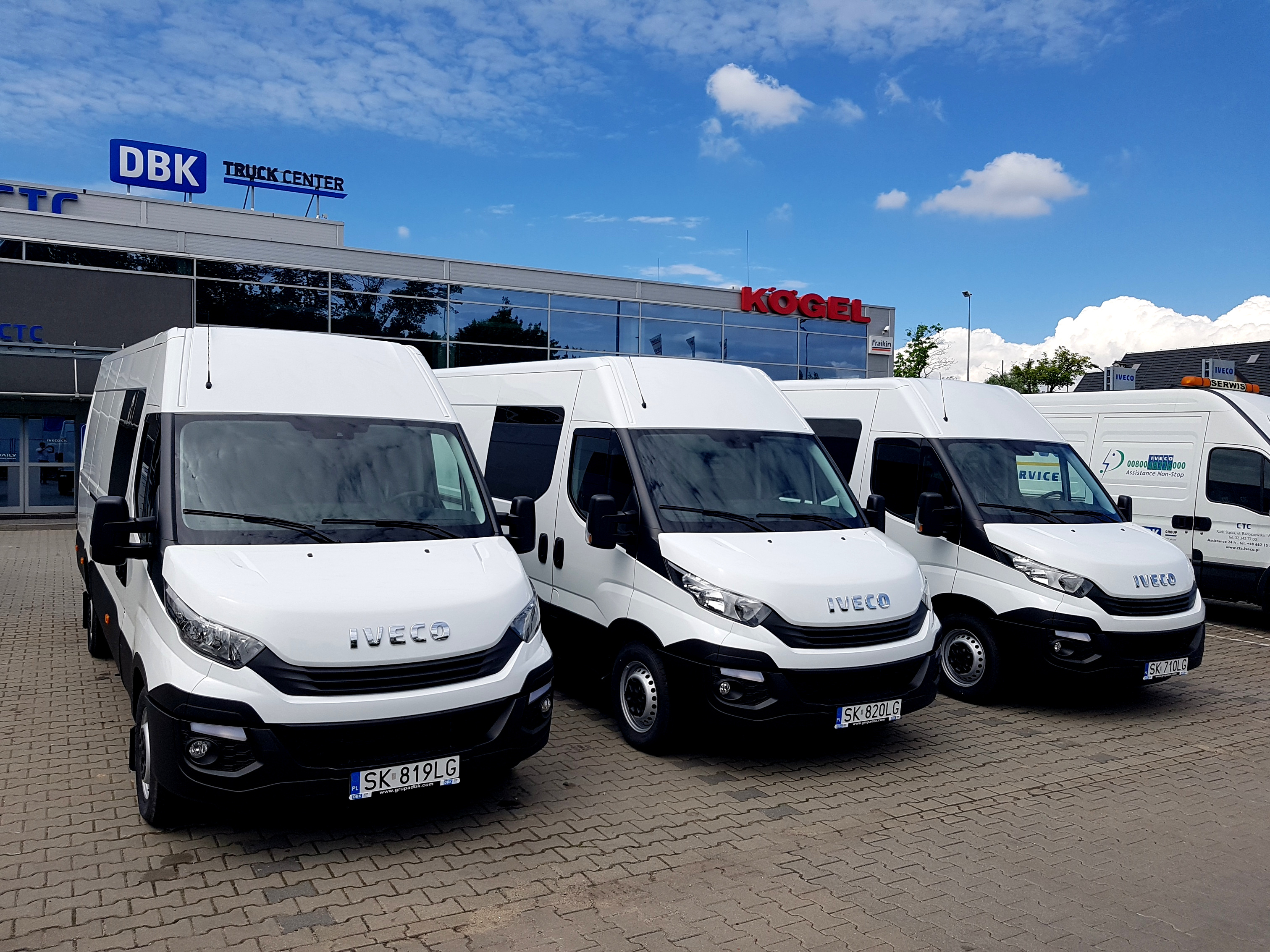 Trzy nowe furgony Iveco Daily