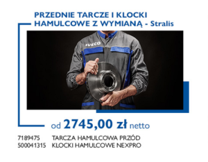 Promocja DBK Iveco kwiecień-czerwiec 2022: przednie tarcze i klocki hamulcowe z wymianą - Stralis - od 2745 zł netto