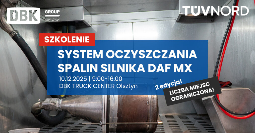 Szkolenie - system oczyszczania spalin silnika DAF MX
