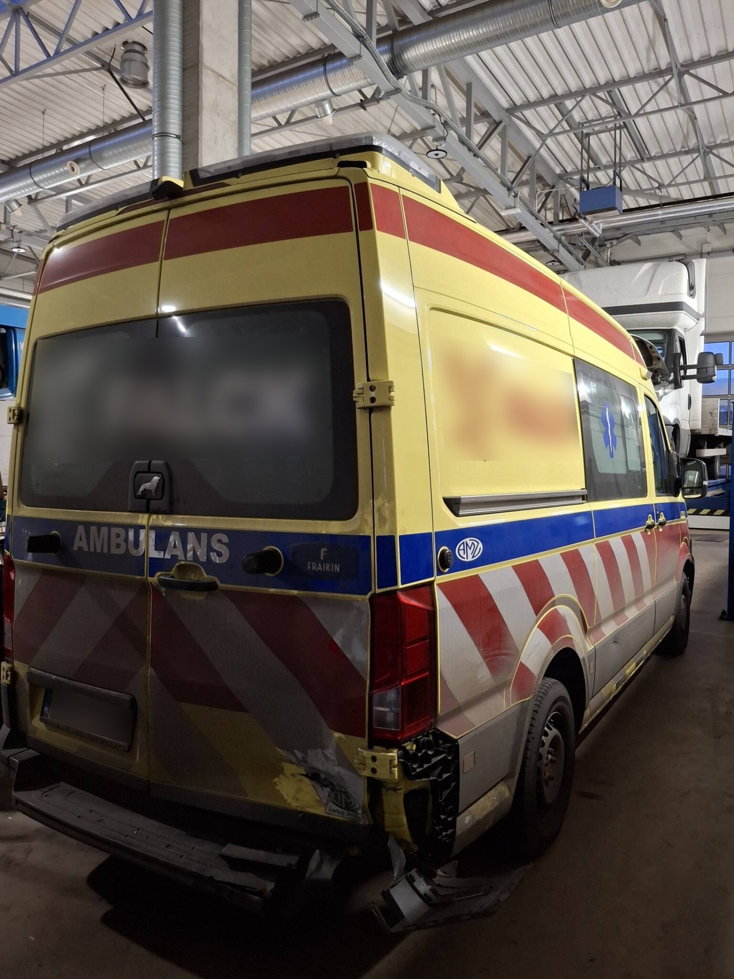 Bezgotówkowa naprawa ambulansu MAN z polisy Generali w Opolu