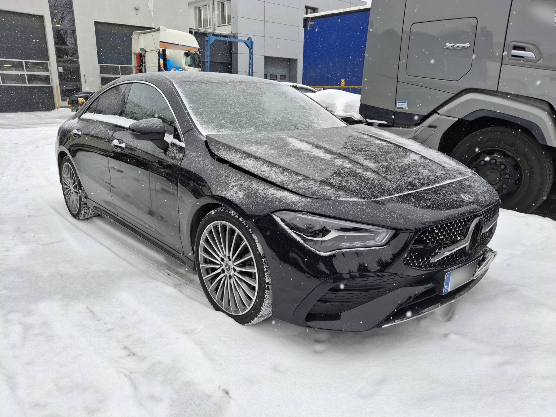 Mercedes CLA: Naprawa powypadkowa po kolizji ze zwierzęciem – Olsztyn