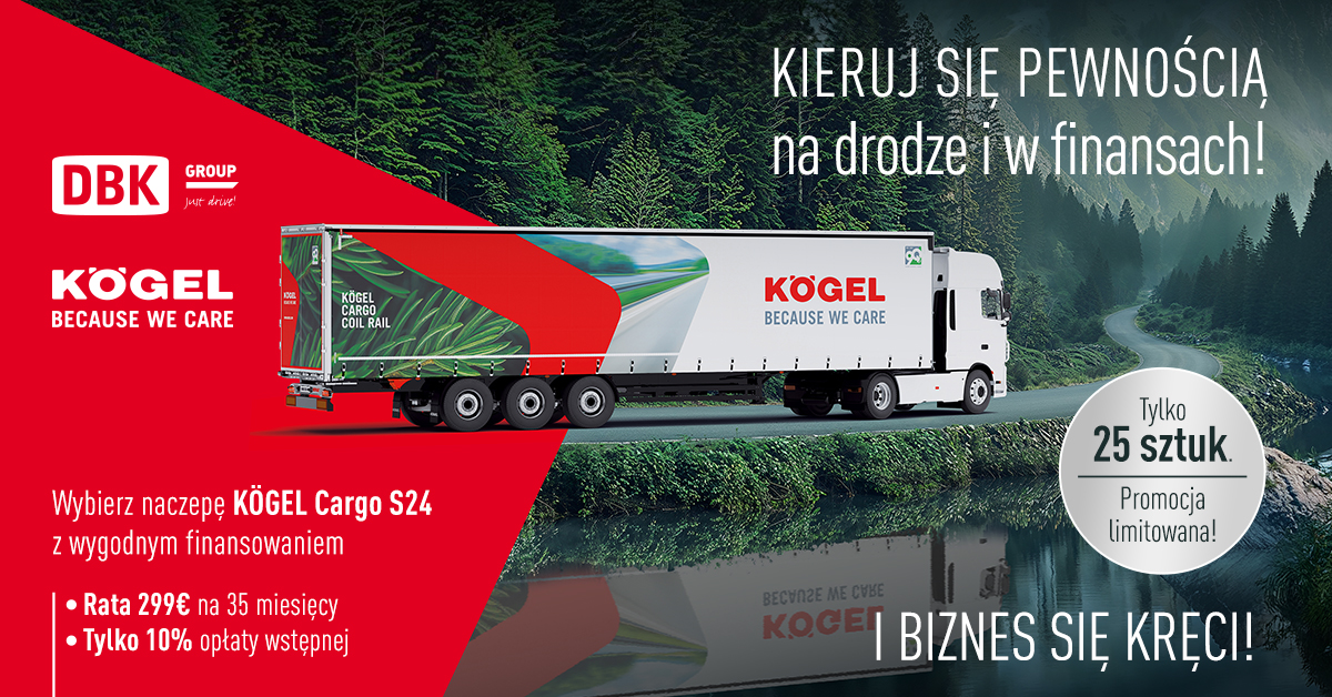 Promocja DBK - limitowana ofertę na naczepy KÖGEL
