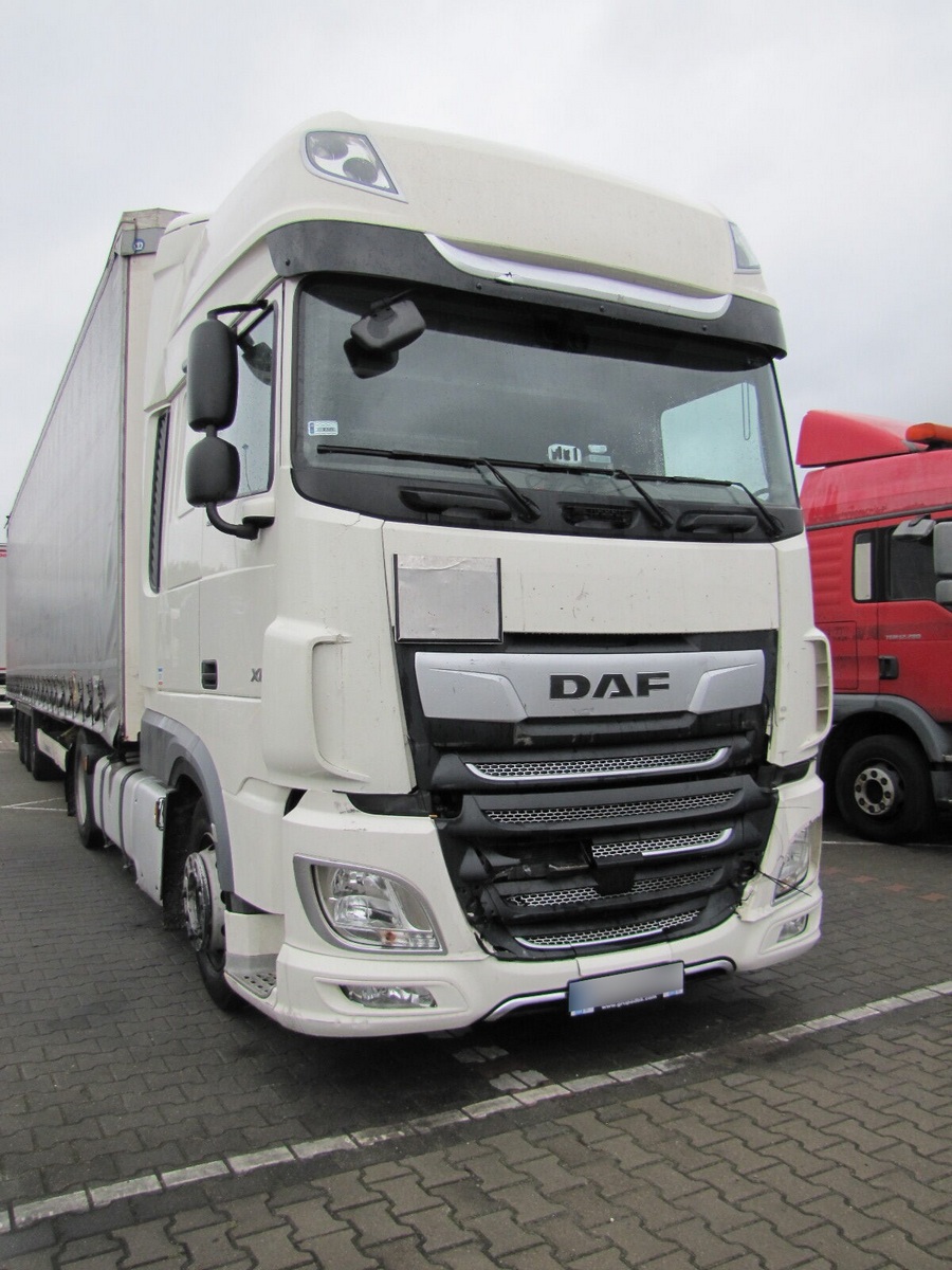 Powypadkowa naprawa DAF XF 450 FT Low Deck w serwisie DBK Szczecin