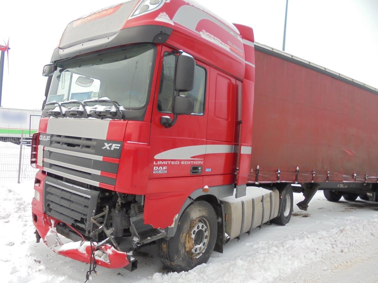 DAF: Naprawa powypadkowa po uderzeniu w bariery drogowe – Gdańsk