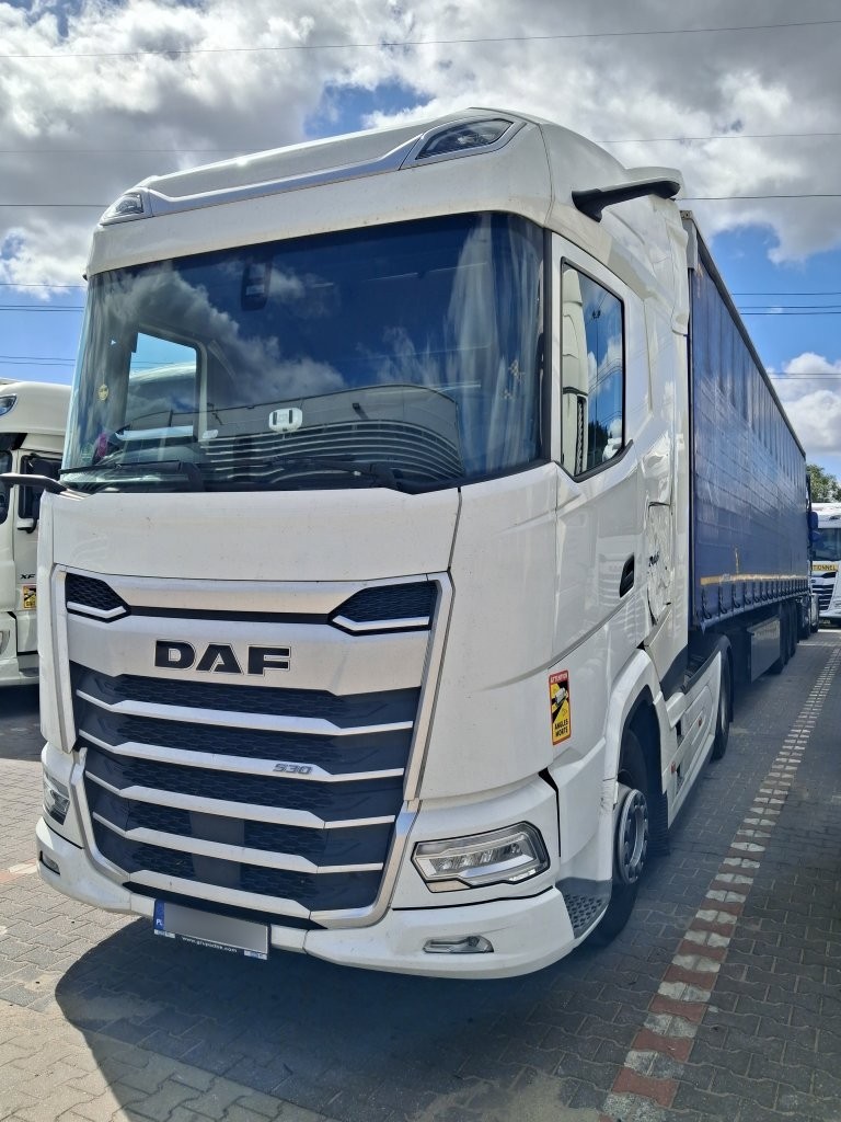 DAF XG: Naprawa powypadkowa po uderzeniu w lampę – Szczecin