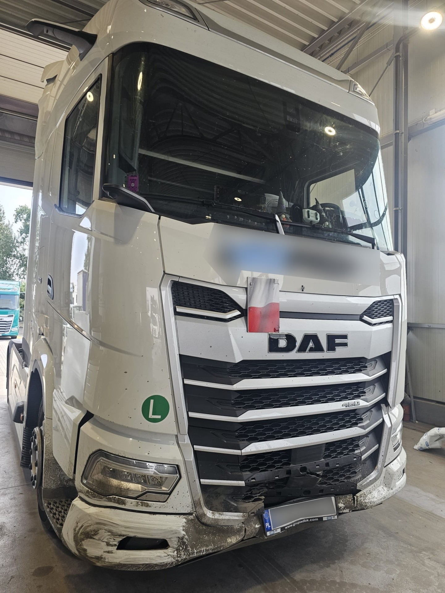 DAF XG: Naprawa powypadkowa po zderzeniu z dzikiem – Wrocław